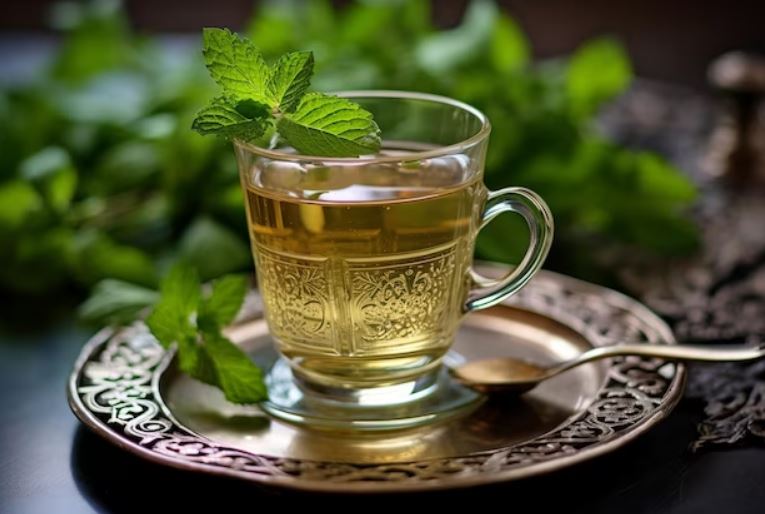 verre de the a la menthe